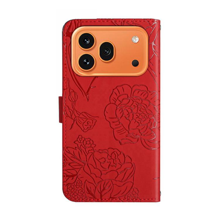 For Honor 600 Global / 600 Pro Global HT03 Skin Feel Butterfly Embossed Flip Leather Phone Case