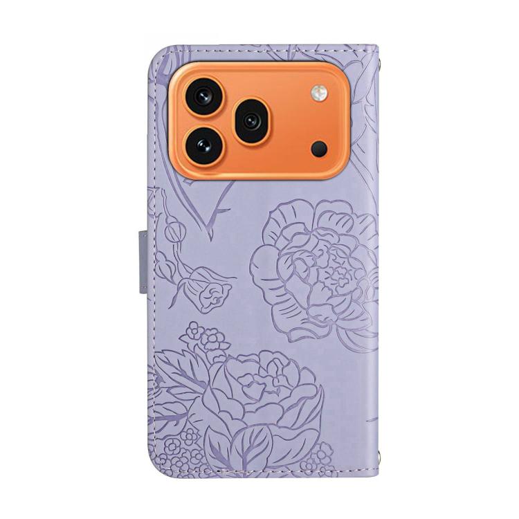 For Honor 600 Global / 600 Pro Global HT03 Skin Feel Butterfly Embossed Flip Leather Phone Case
