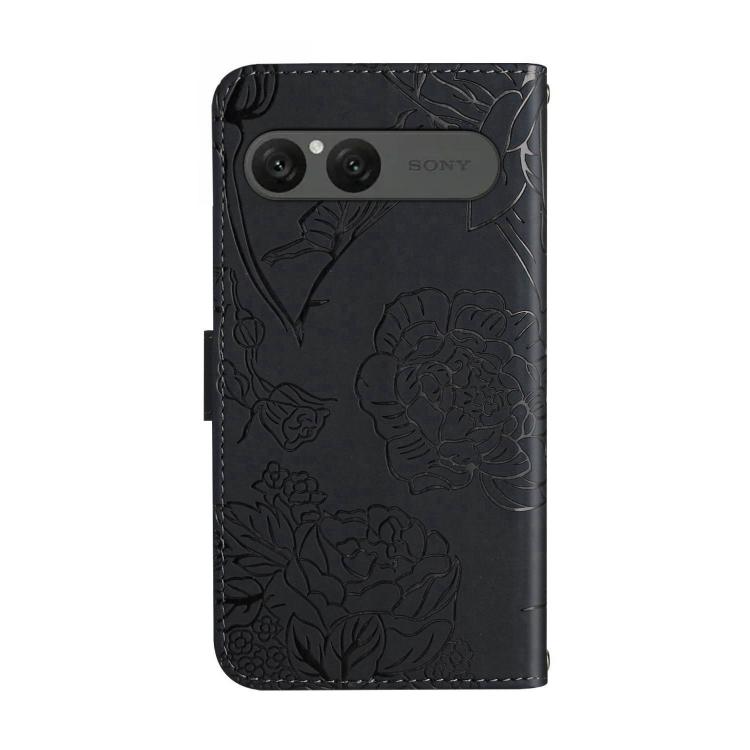 For Sony Xperia 10 VII HT03 Skin Feel Butterfly Embossed Flip Leather Phone Case