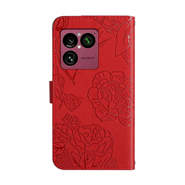 For Sony Xperia 1 VIII HT03 Skin Feel Butterfly Embossed Flip Leather Phone Case