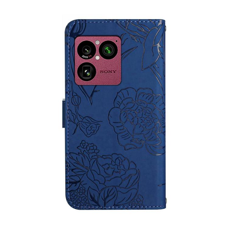 For Sony Xperia 1 VIII HT03 Skin Feel Butterfly Embossed Flip Leather Phone Case