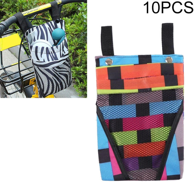 10 PCS Bicycle Phone Bag Hanging Basket Storage Bag Front Head Bag