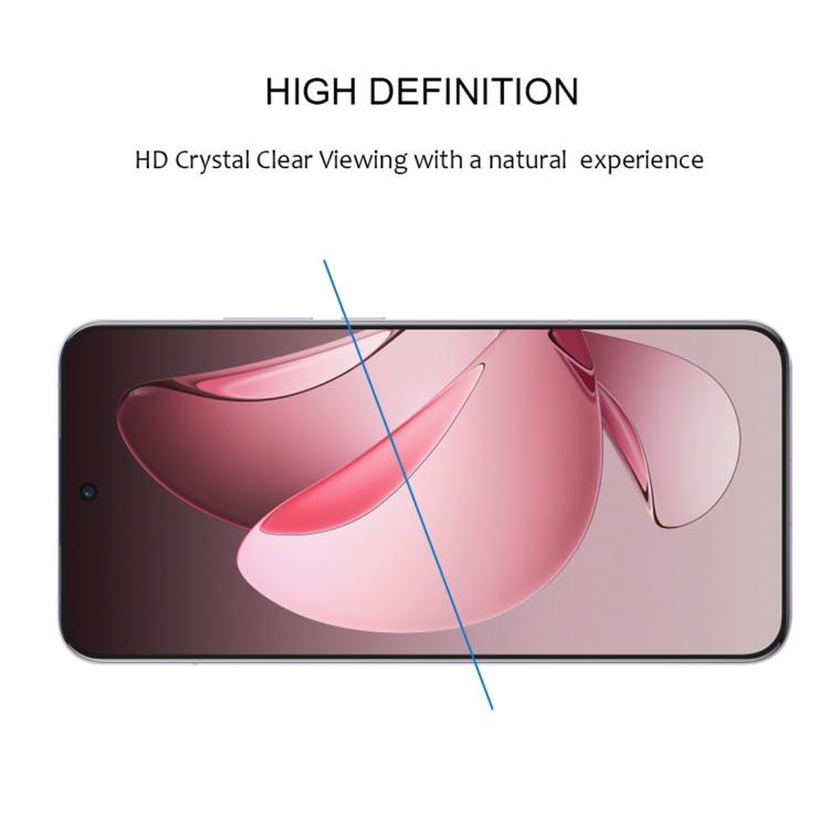 For OPPO Reno13 Pro Global 9H HD 3D Curved Edge Tempered Glass Film - Black