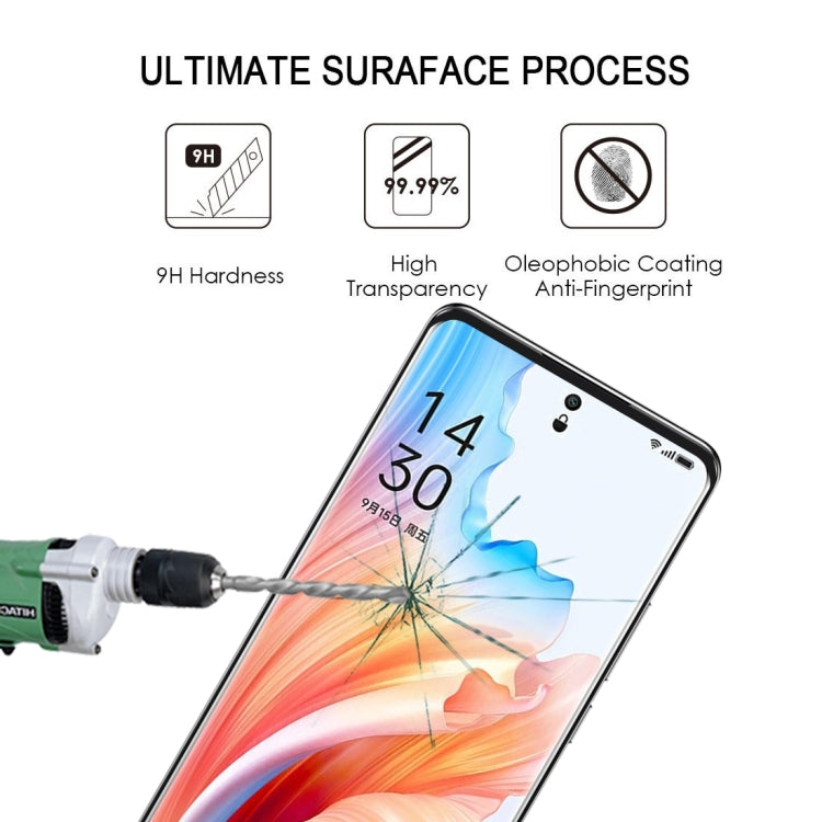 For OPPO A2 Pro 25pcs 9H HD 3D Curved Edge Tempered Glass Film(Black)