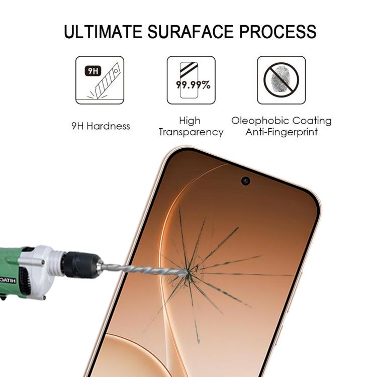 For OPPO Reno15 Pro 5G Global 25pcs 9H HD 3D Curved Edge Tempered Glass Film - Black