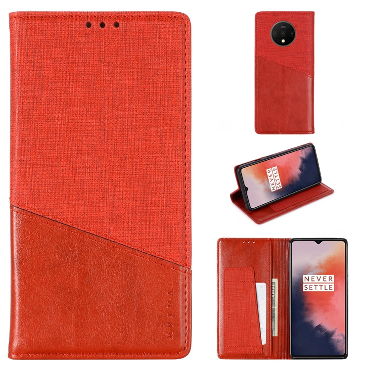 For OnePlus 7T MUXMA MX109 Horizontal Flip Leather Case with Holder & Card Slot & Wallet