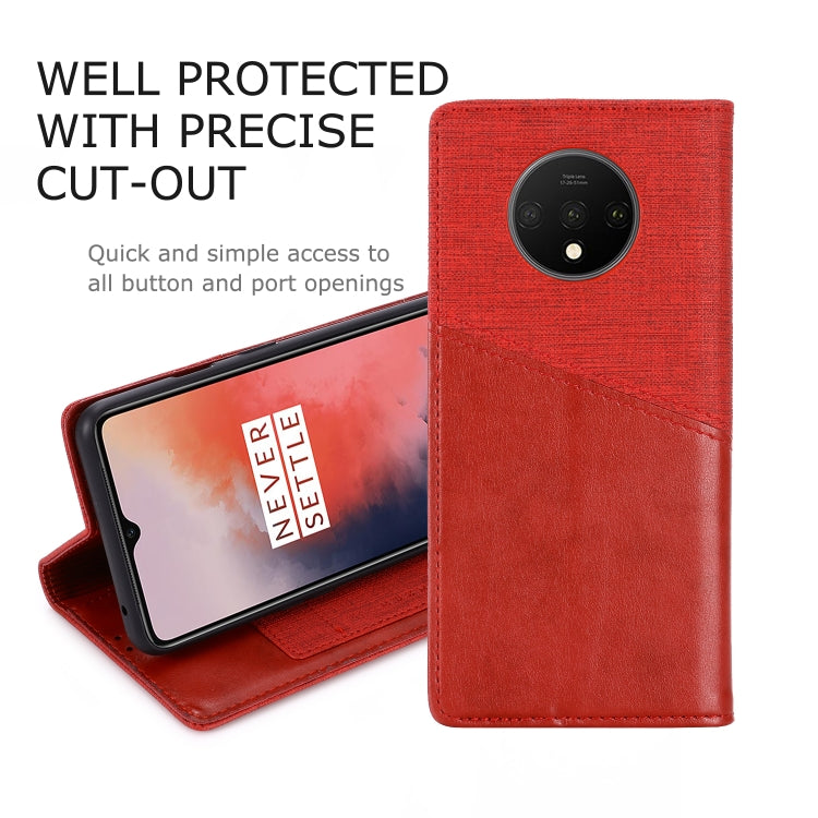 For OnePlus 7T MUXMA MX109 Horizontal Flip Leather Case with Holder & Card Slot & Wallet