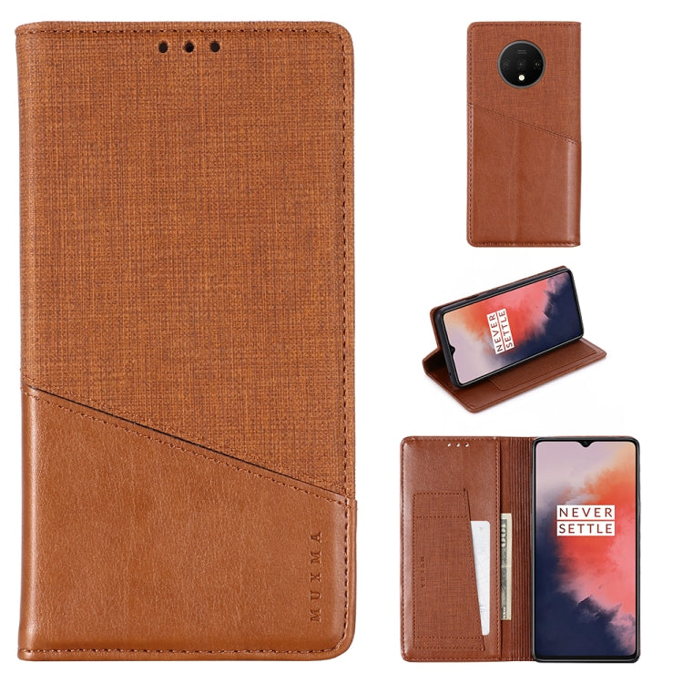 For OnePlus 7T MUXMA MX109 Horizontal Flip Leather Case with Holder & Card Slot & Wallet