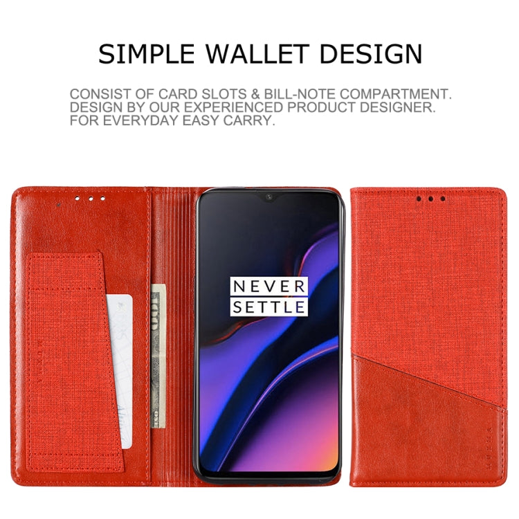 For OnePlus 6T MUXMA MX109 Horizontal Flip Leather Case with Holder & Card Slot & Wallet