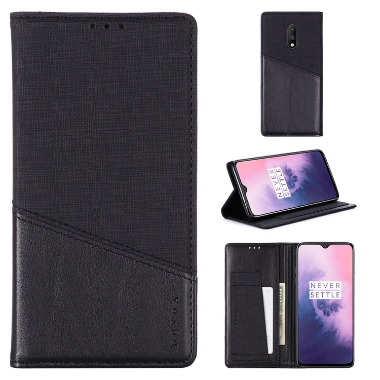 For OnePlus 7 MUXMA MX109 Horizontal Flip Leather Case with Holder & Card Slot & Wallet