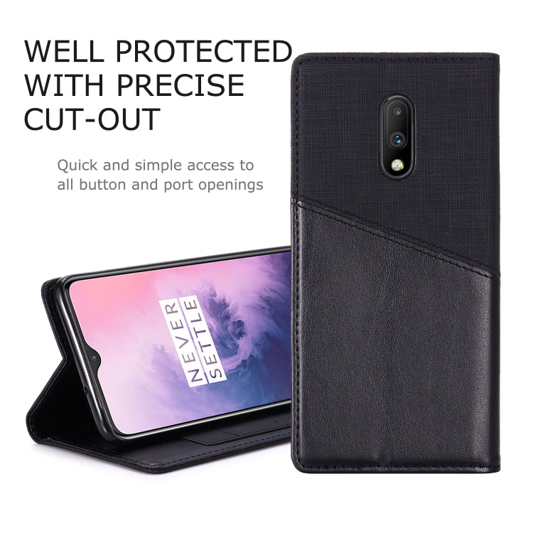 For OnePlus 7 MUXMA MX109 Horizontal Flip Leather Case with Holder & Card Slot & Wallet