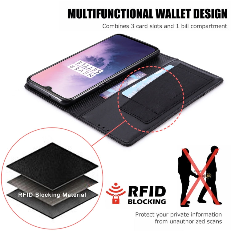 For OnePlus 7 MUXMA MX109 Horizontal Flip Leather Case with Holder & Card Slot & Wallet