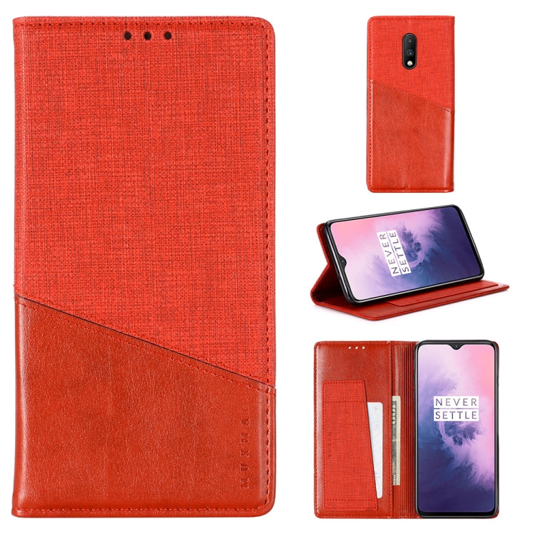 For OnePlus 7 MUXMA MX109 Horizontal Flip Leather Case with Holder & Card Slot & Wallet