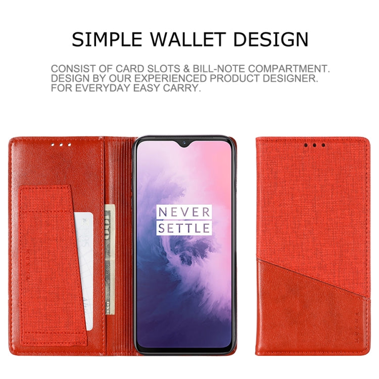 For OnePlus 7 MUXMA MX109 Horizontal Flip Leather Case with Holder & Card Slot & Wallet