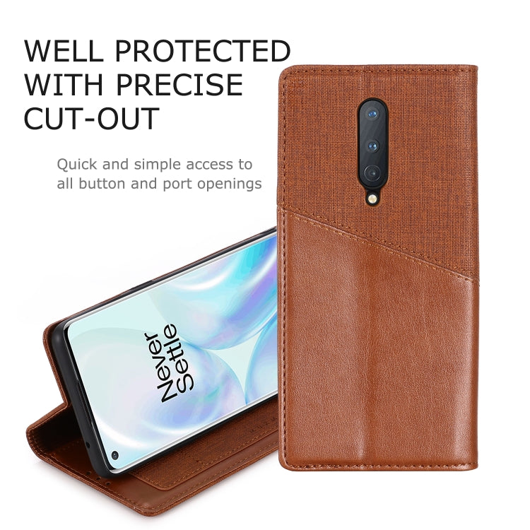 For OnePlus 8 MUXMA MX109 Horizontal Flip Leather Case with Holder & Card Slot & Wallet