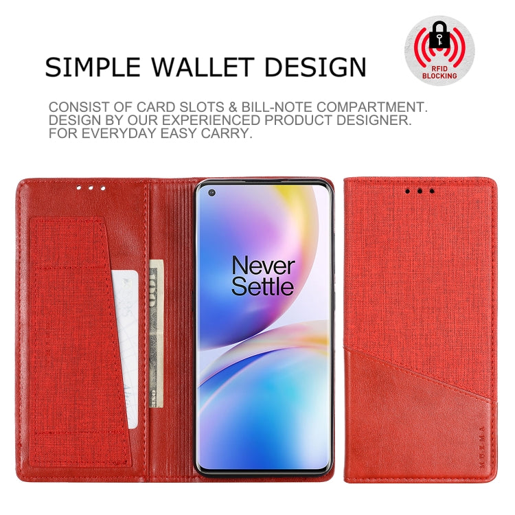 For OnePlus 8 Pro MUXMA MX109 Horizontal Flip Leather Case with Holder & Card Slot & Wallet