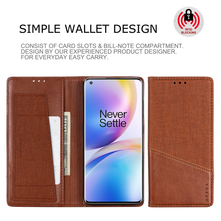 For OnePlus 8 Pro MUXMA MX109 Horizontal Flip Leather Case with Holder & Card Slot & Wallet