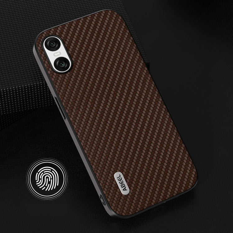 For Sony Xperia 10 VI ABEEL Carbon Fiber Texture Protective Phone Case
