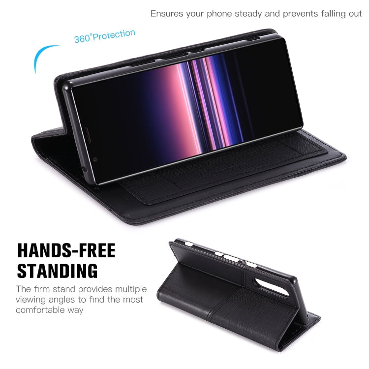 For Sony Xperia 5 MUXMA MX109 Horizontal Flip Leather Case with Holder & Card Slot & Wallet