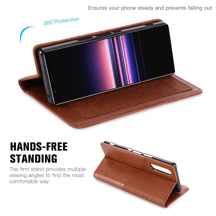 For Sony Xperia 5 MUXMA MX109 Horizontal Flip Leather Case with Holder & Card Slot & Wallet