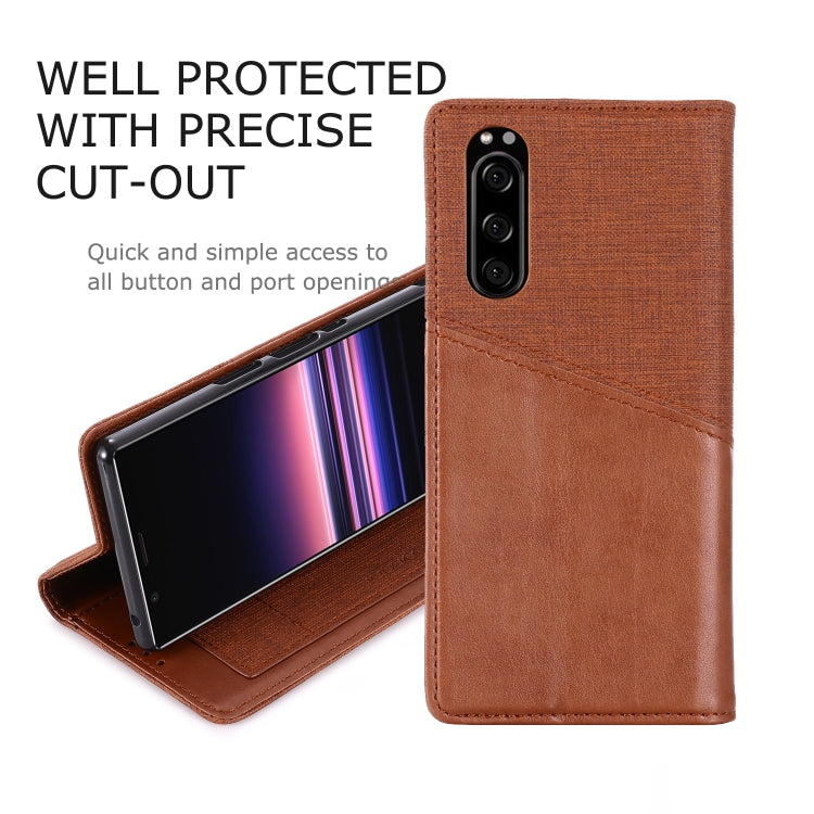 For Sony Xperia 5 MUXMA MX109 Horizontal Flip Leather Case with Holder & Card Slot & Wallet
