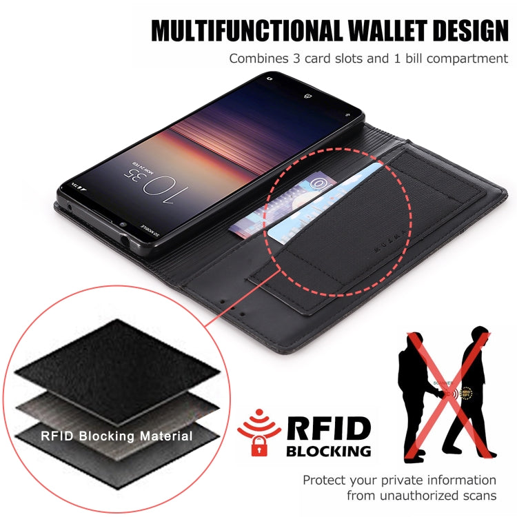 For Sony Xperia 1 II MUXMA MX109 Horizontal Flip Leather Case with Holder & Card Slot & Wallet