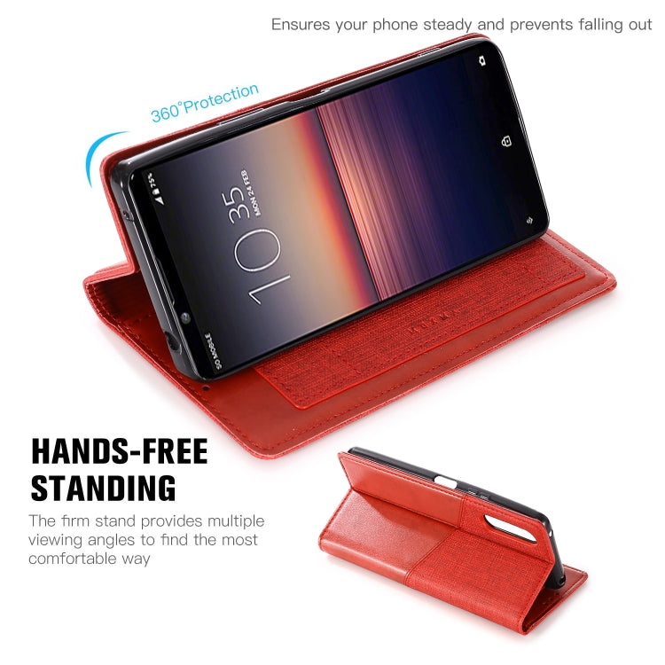 For Sony Xperia 1 II MUXMA MX109 Horizontal Flip Leather Case with Holder & Card Slot & Wallet