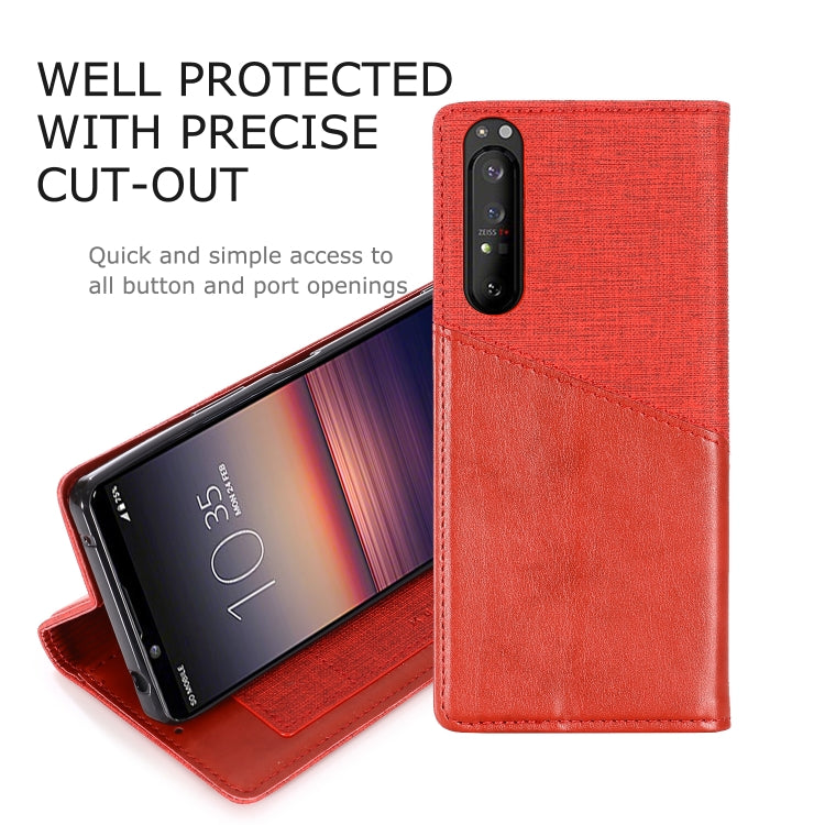 For Sony Xperia 1 II MUXMA MX109 Horizontal Flip Leather Case with Holder & Card Slot & Wallet