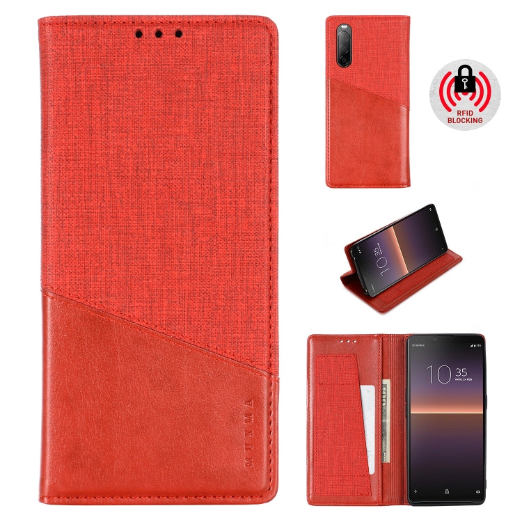 For Sony Xperia 10 II MUXMA MX109 Horizontal Flip Leather Case with Holder & Card Slot & Wallet
