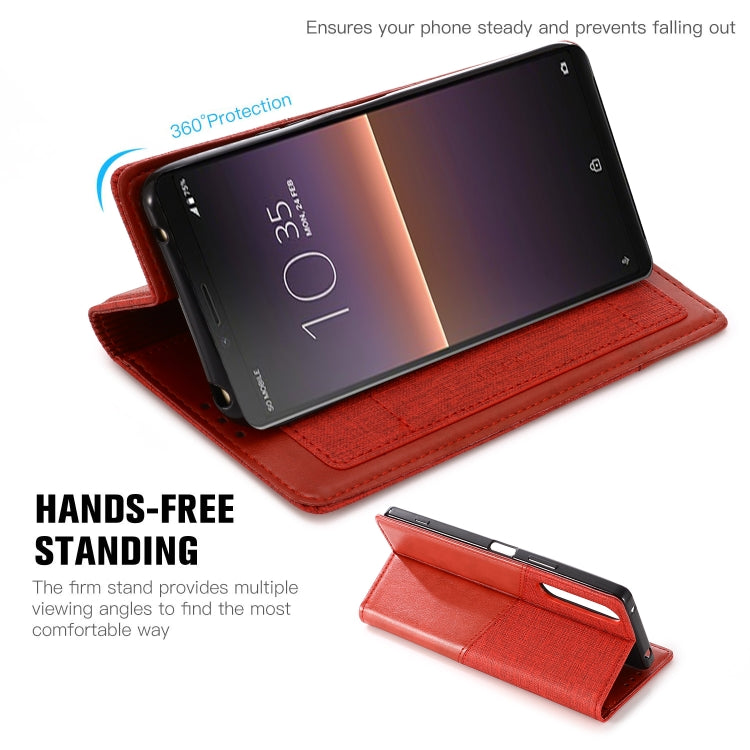 For Sony Xperia 10 II MUXMA MX109 Horizontal Flip Leather Case with Holder & Card Slot & Wallet