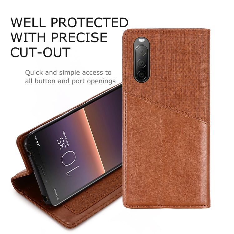 For Sony Xperia 10 II MUXMA MX109 Horizontal Flip Leather Case with Holder & Card Slot & Wallet