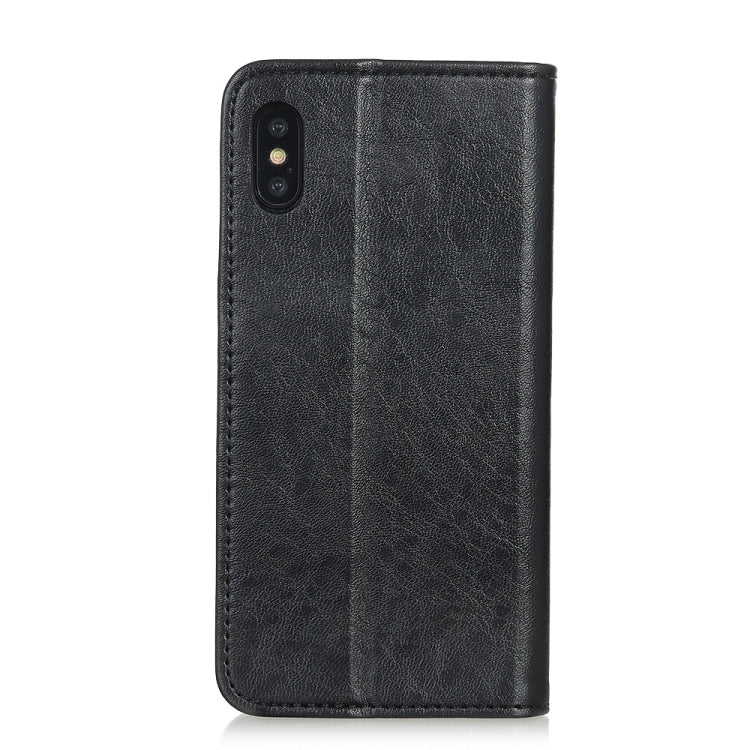 For Xiaomi Redmi 9A Magnetic Crazy Horse Texture Horizontal Flip Leather Case with Holder & Card Slots & Wallet