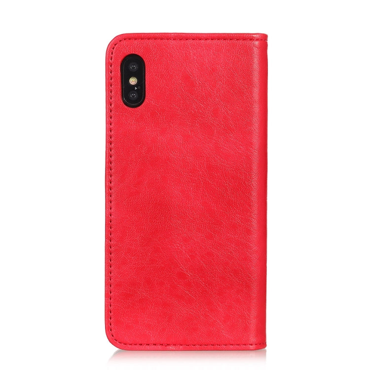 For Xiaomi Redmi 9A Magnetic Crazy Horse Texture Horizontal Flip Leather Case with Holder & Card Slots & Wallet