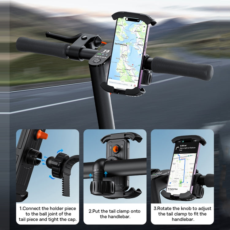 Baseus BS-CM024 QuickGo Series Bike Phone Mount(Black)