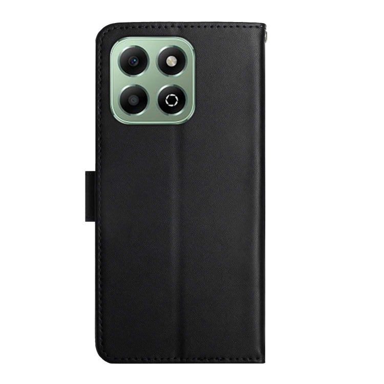 For Honor X6b HT02 Genuine Leather Fingerprint-proof Flip Phone Case