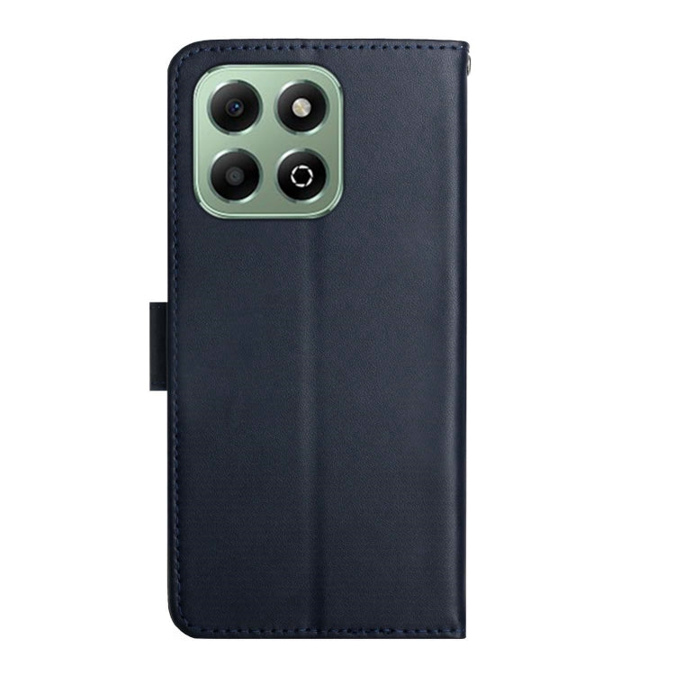 For Honor X6b HT02 Genuine Leather Fingerprint-proof Flip Phone Case
