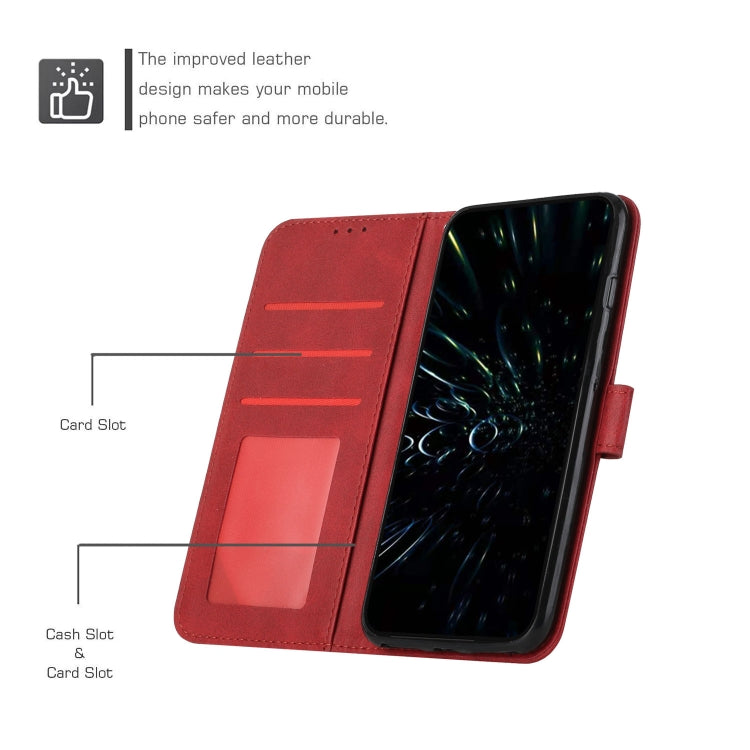 For Motorola Edge 50 Fusion Stitching Calf Texture Buckle Leather Phone Case