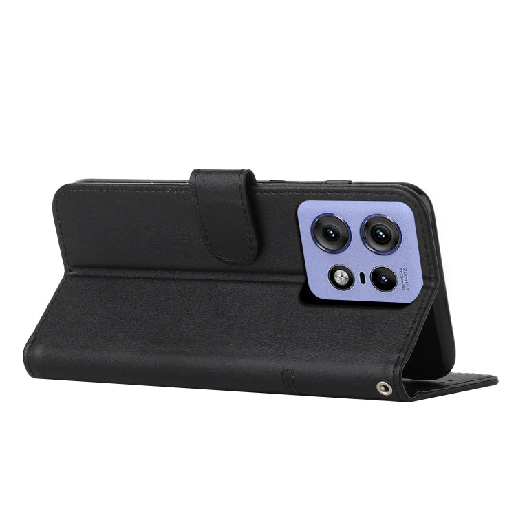 For Motorola Edge 50 Pro Stitching Calf Texture Buckle Leather Phone Case