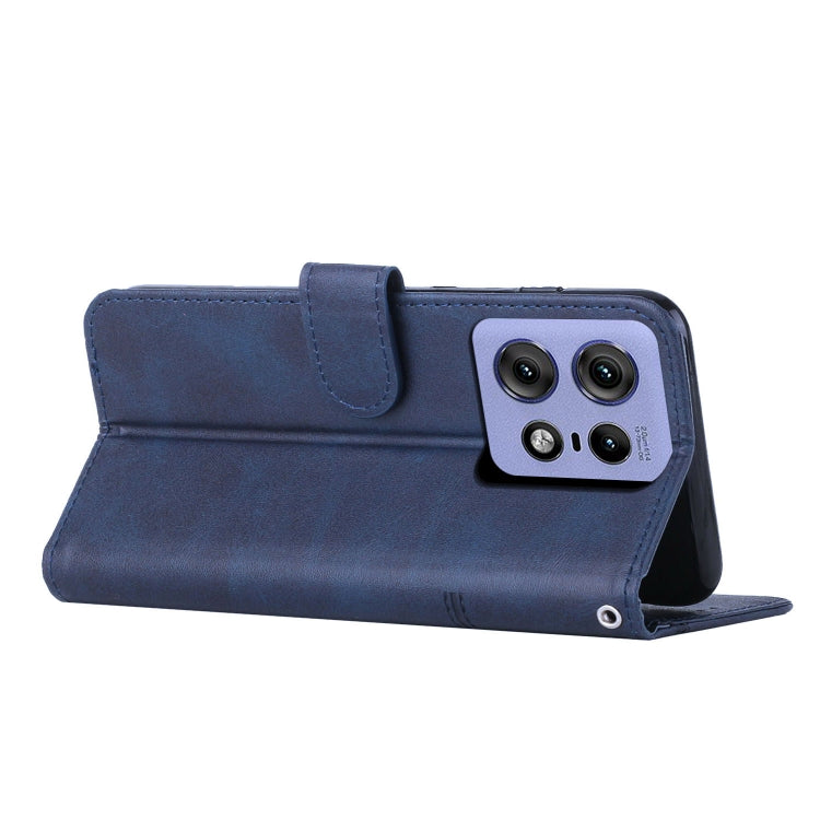 For Motorola Edge 50 Pro Stitching Calf Texture Buckle Leather Phone Case