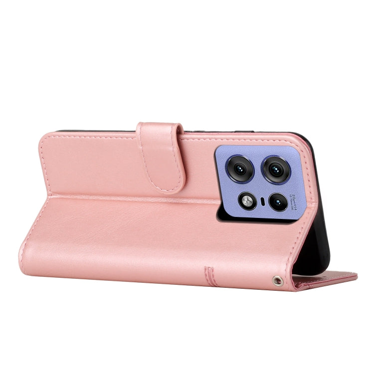 For Motorola Edge 50 Pro Stitching Calf Texture Buckle Leather Phone Case