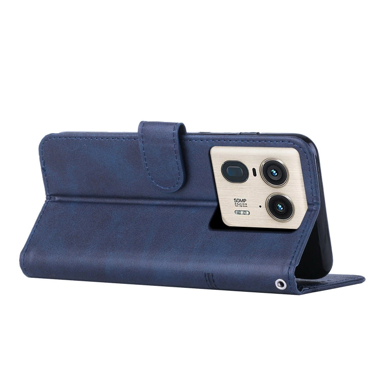For Motorola Edge 50 Ultra Stitching Calf Texture Buckle Leather Phone Case