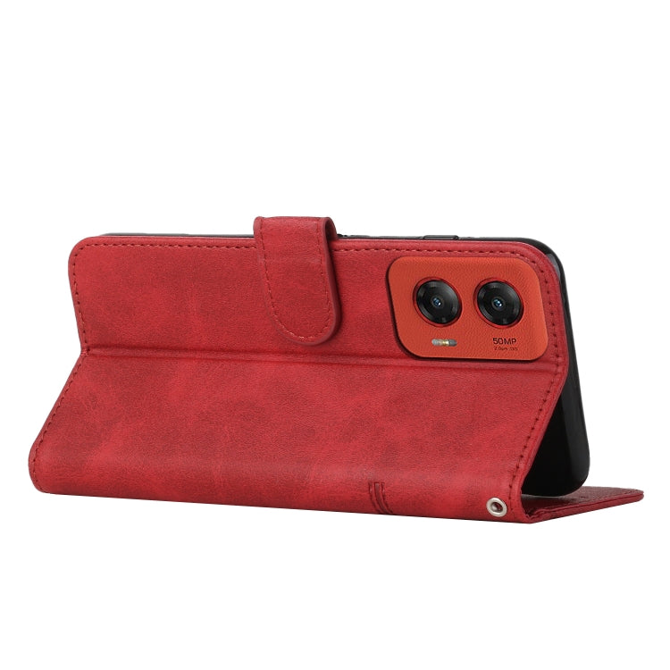 For Motorola Moto G Stylus 5G 2024 Stitching Calf Texture Buckle Leather Phone Case
