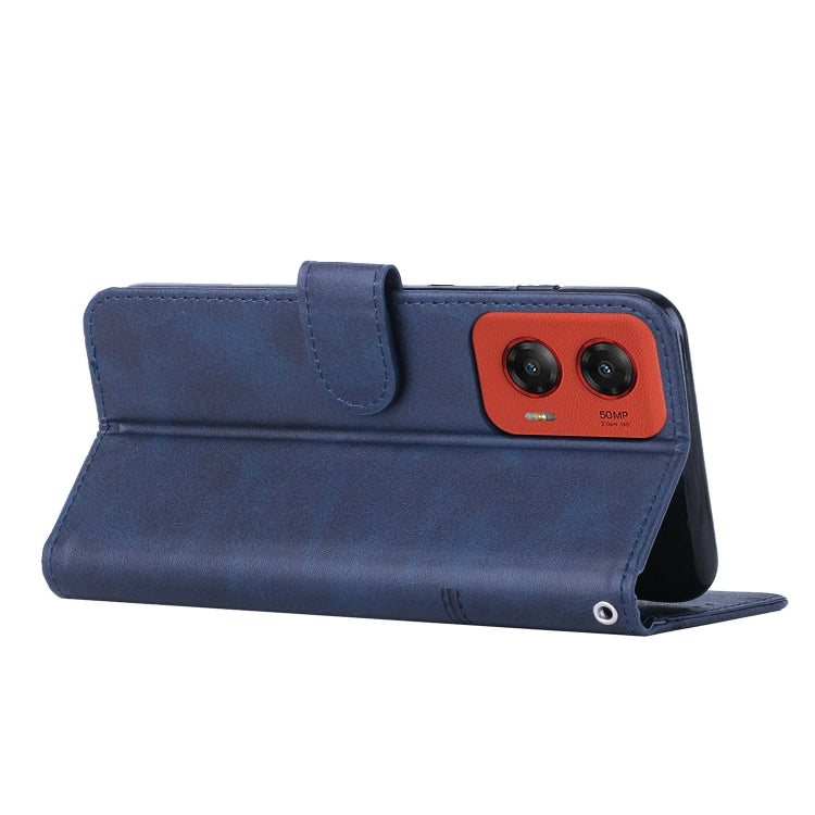 For Motorola Moto G Stylus 5G 2024 Stitching Calf Texture Buckle Leather Phone Case