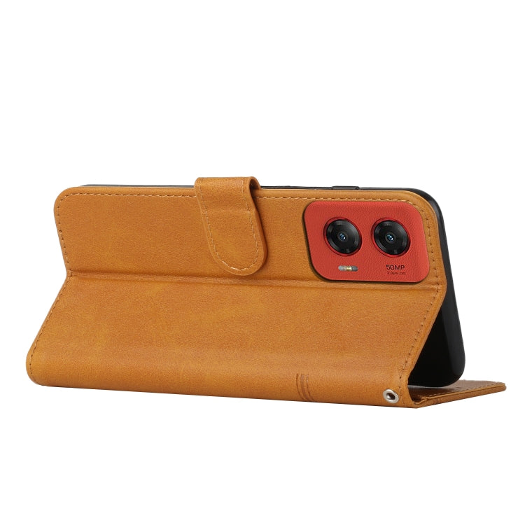 For Motorola Moto G Stylus 5G 2024 Stitching Calf Texture Buckle Leather Phone Case