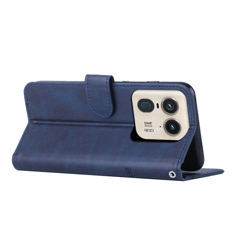 For Motorola Moto X50 Ultra Stitching Calf Texture Buckle Leather Phone Case