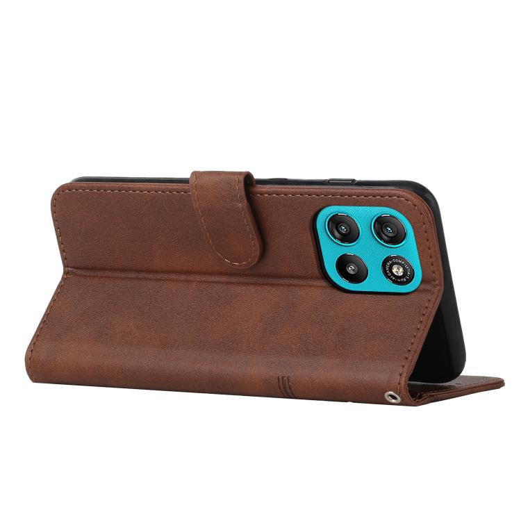 For Motorola Moto G67 Power / G57 Power Stitching Calf Texture Buckle Leather Phone Case