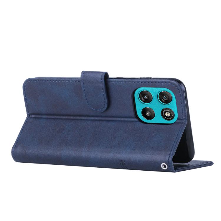 For Motorola Moto G67 Power / G57 Power Stitching Calf Texture Buckle Leather Phone Case
