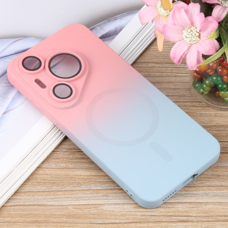 For Huawei Pura 70 Pro Liquid TPU Silicone Gradient MagSafe Phone Case