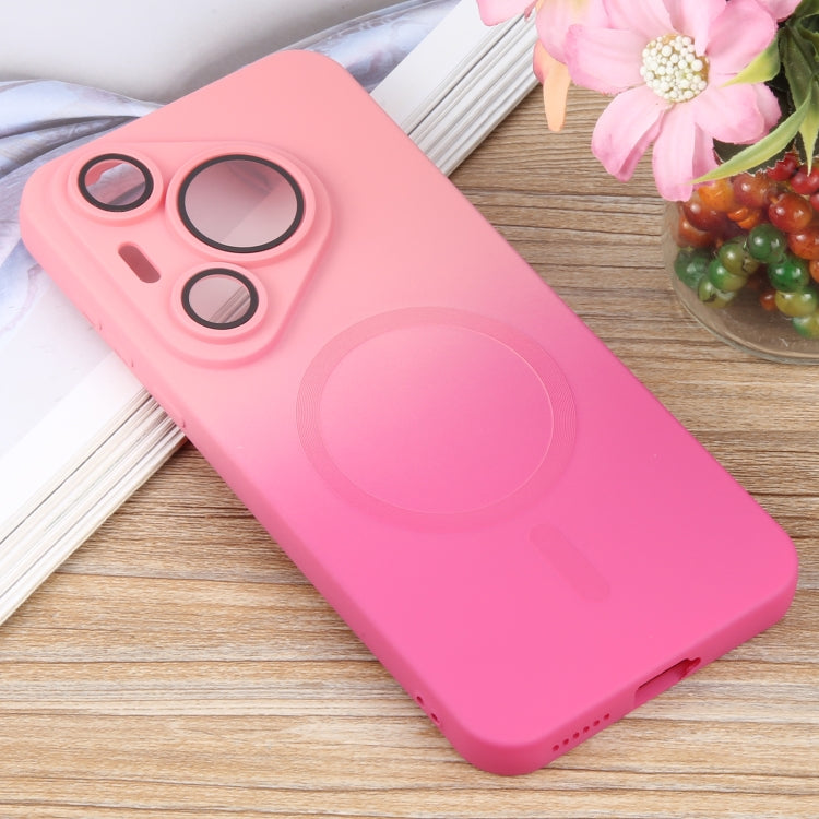 For Huawei Pura 70 Pro Liquid TPU Silicone Gradient MagSafe Phone Case