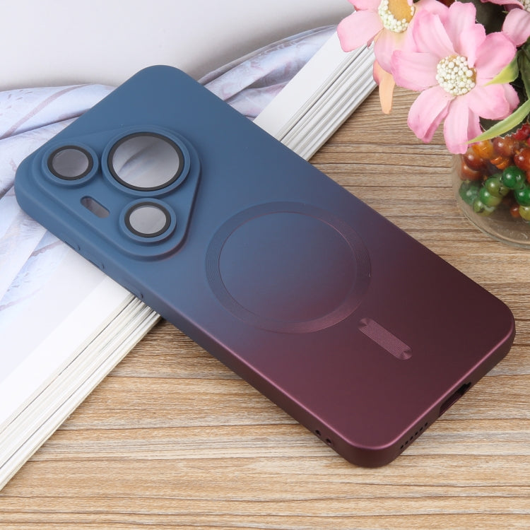 For Huawei Pura 70 Liquid TPU Silicone Gradient MagSafe Phone Case